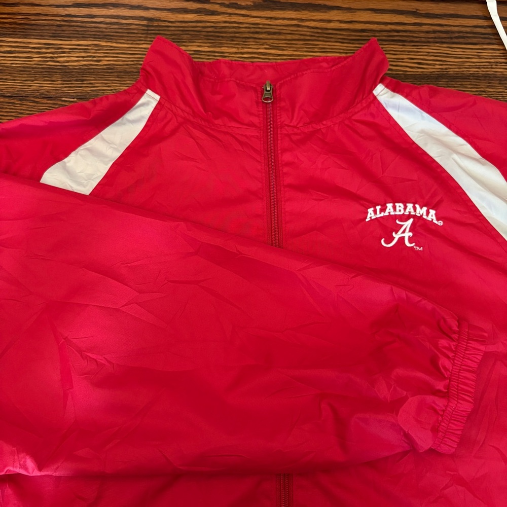Alabama Crimson Tide Pro Edge By Knights Apparel Red Zip Front Jacket Size XL